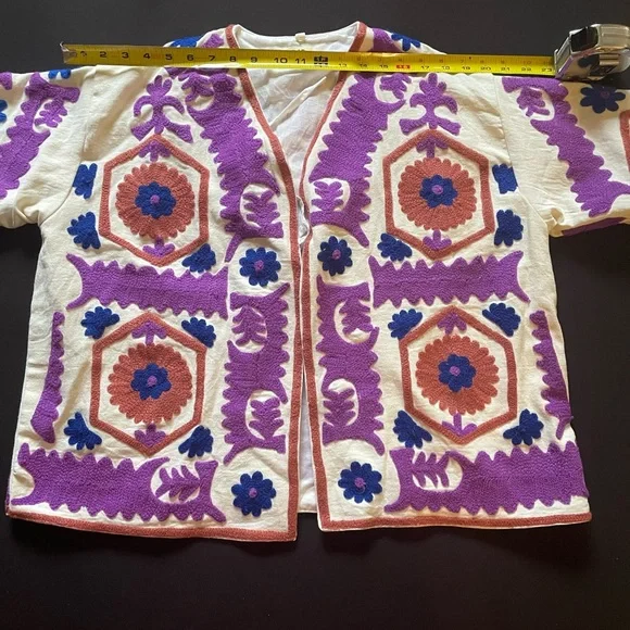 Blink Buy Women's Suzani Embroidered Jacket NWOT / Made in India - Picture 17 of 17